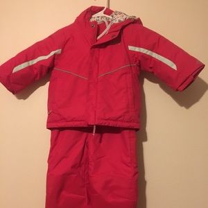 Brand new pink little girls Columbia snow suit